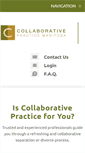 Mobile Screenshot of collaborativepracticemanitoba.ca